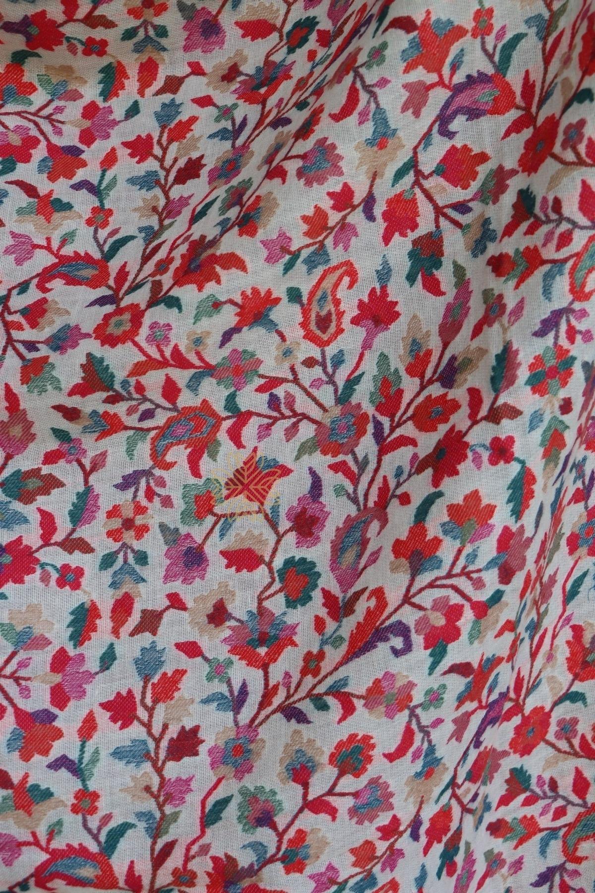 Off White Kani Fine Wool Shawl