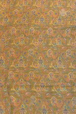 Yellow Kani Silk Running Fabric