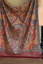 Maroon Kalamkari Pashmina Shawl