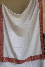 Off White Paper-machie’ Pashmina Shawl