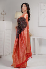 Black Kani Kanjivaram Silk Saree