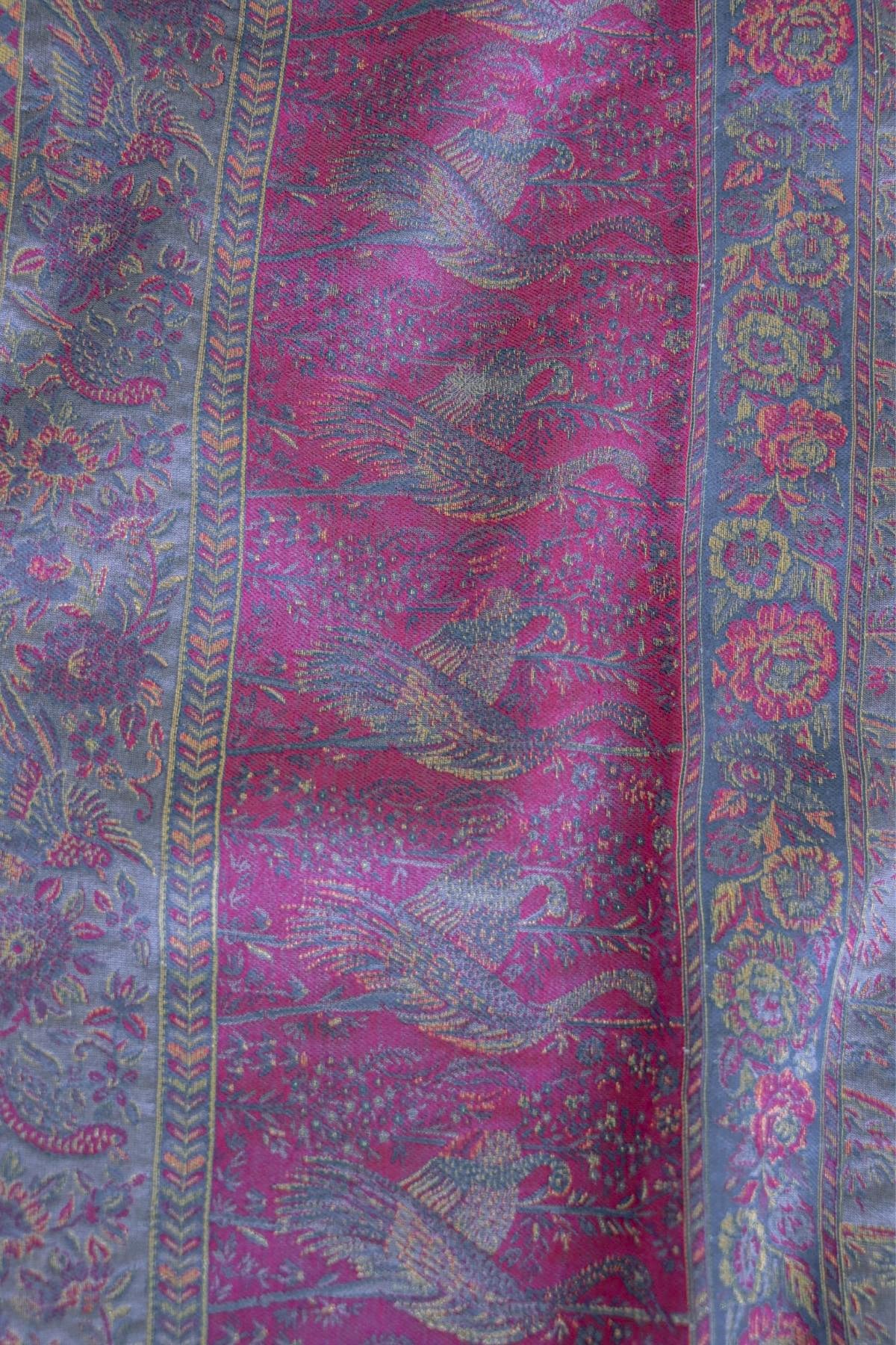 Grey Kani Pallu Silk Saree