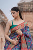 Blue Kani Silk Saree