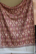 Off White Paper-machie’ Pashmina Shawl