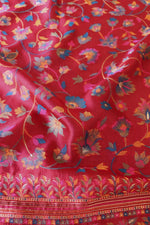 Red Kani Organza Silk Saree