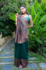 Green Kani Jamawar Pallu Silk Saree