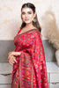 Red Kani Organza Silk Saree