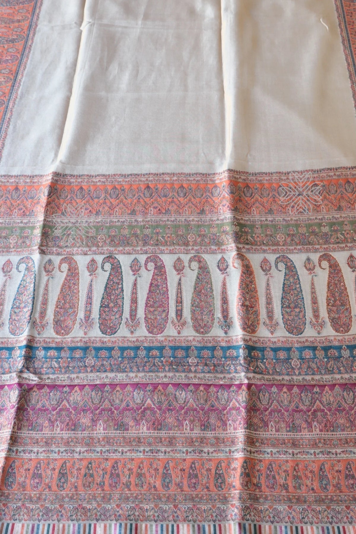 Beige Gold Tissue Silk Saree