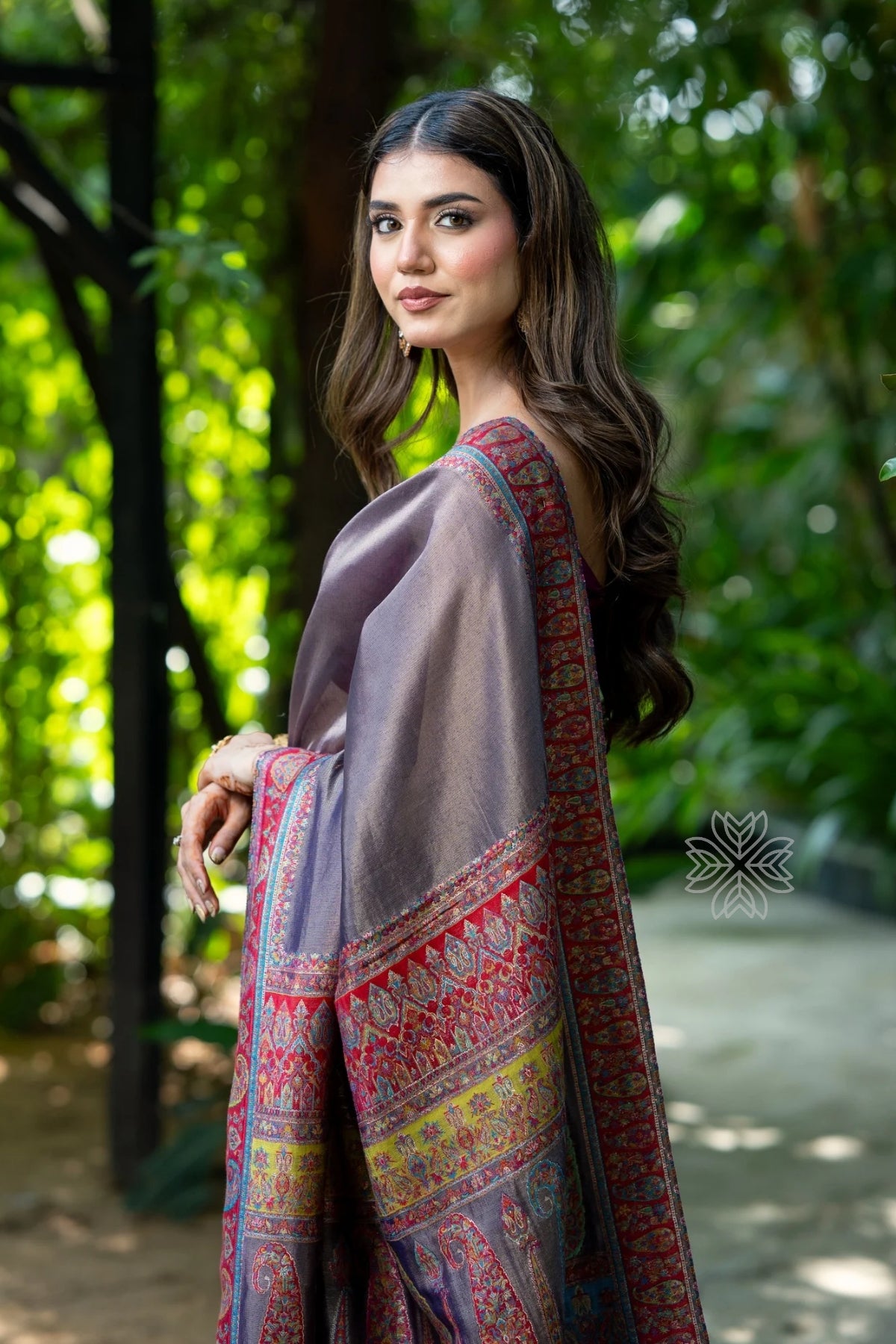Purple Tissue Saree