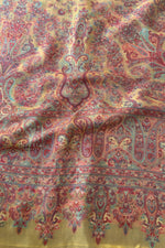 Yellow Kani Jamawar Silk Saree