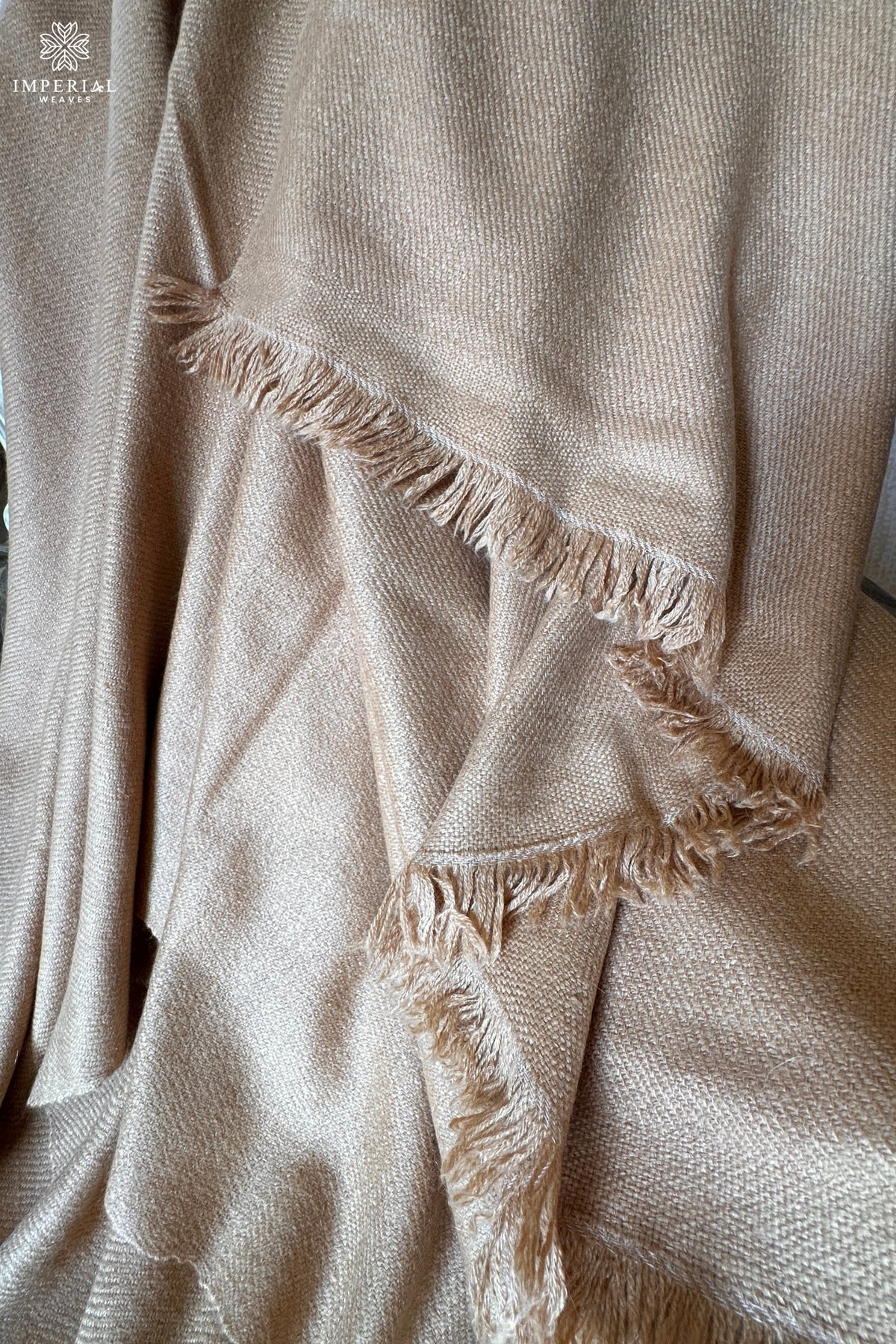 Beige Pashmina Throw / Blanket
