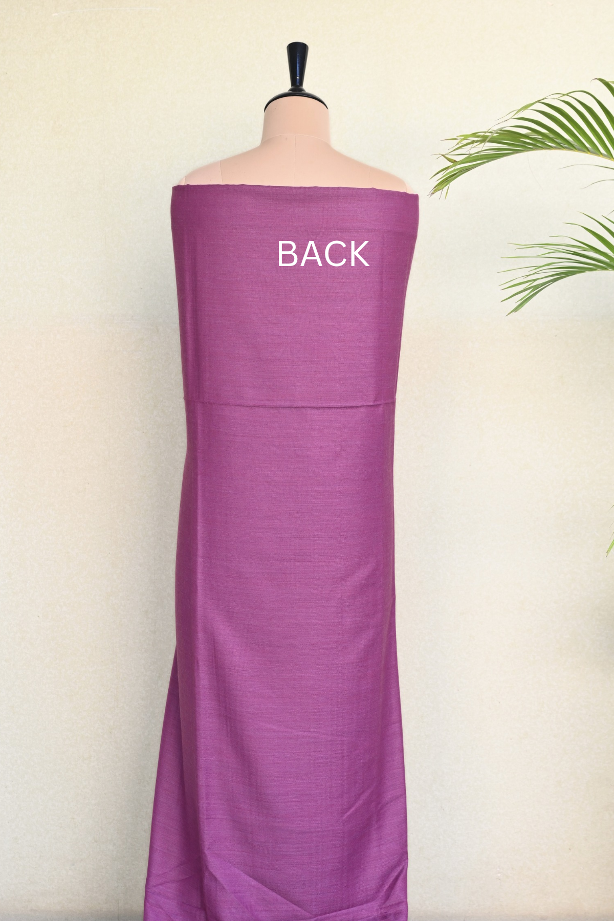Mauve Fine Wool Zari Embroidered Unstitched Suit