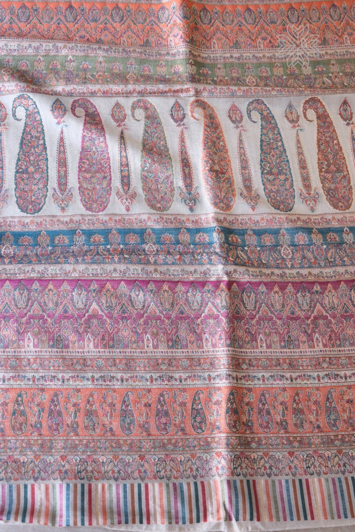 Beige Gold Tissue Silk Saree