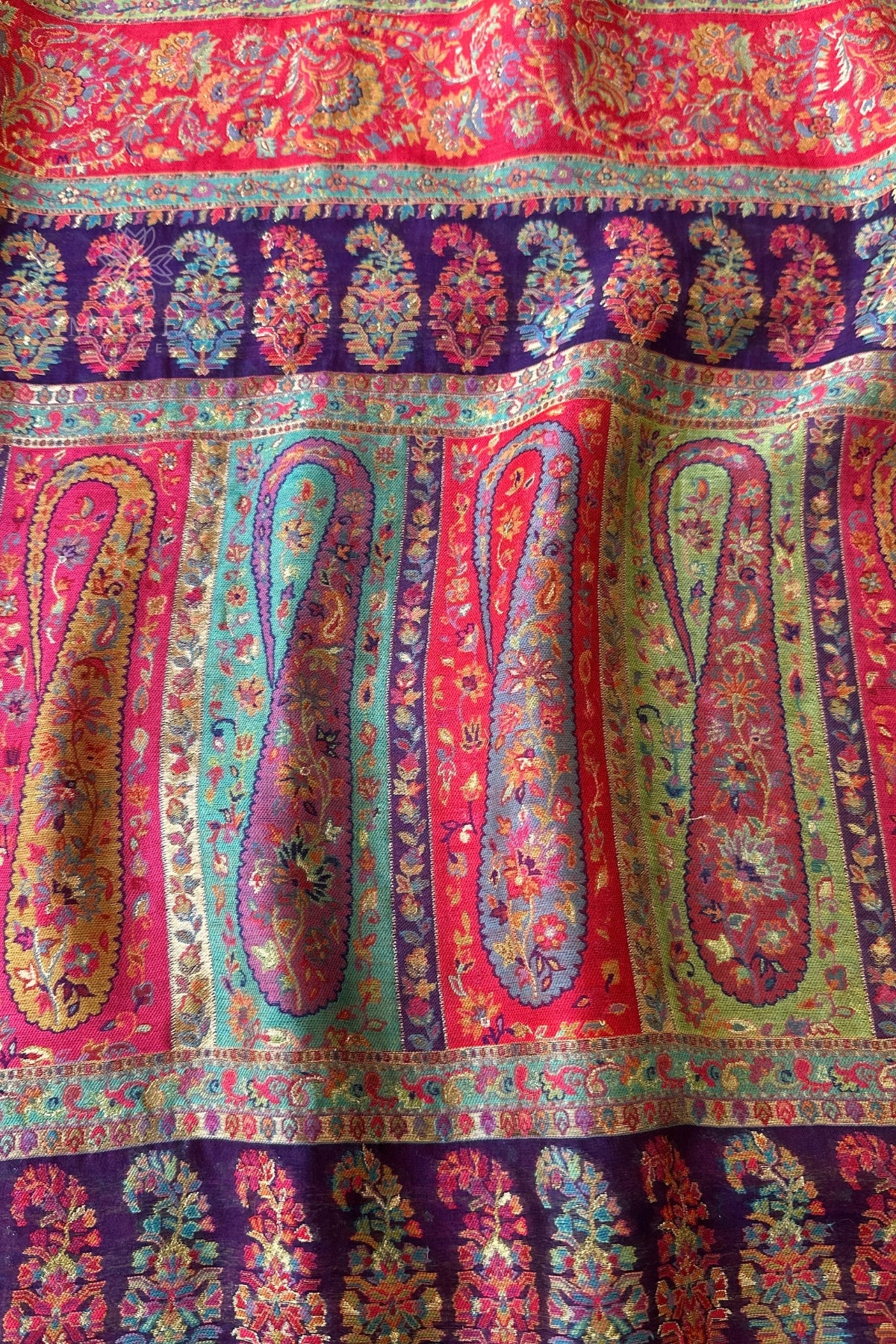 Pisley design kashmiri weave saree