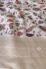 DesignerBeige organza silk Saree