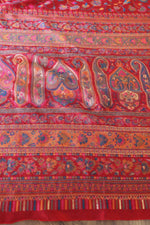 Red Kani Organza Silk Saree