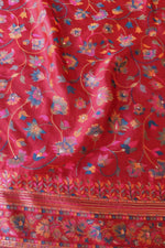 Red Kani Organza Silk Saree