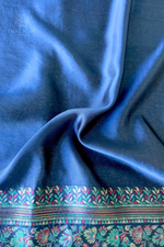 Blue Kani Organza Silk Saree