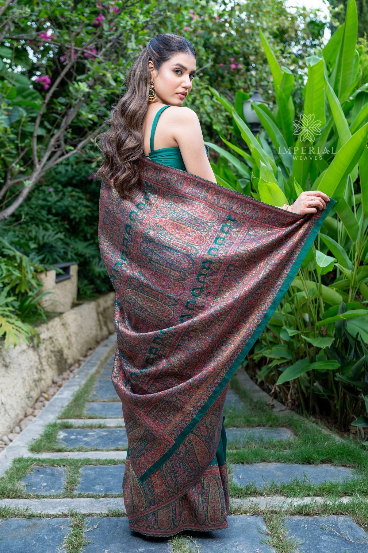 Green Kani Jamawar Pallu Silk Saree