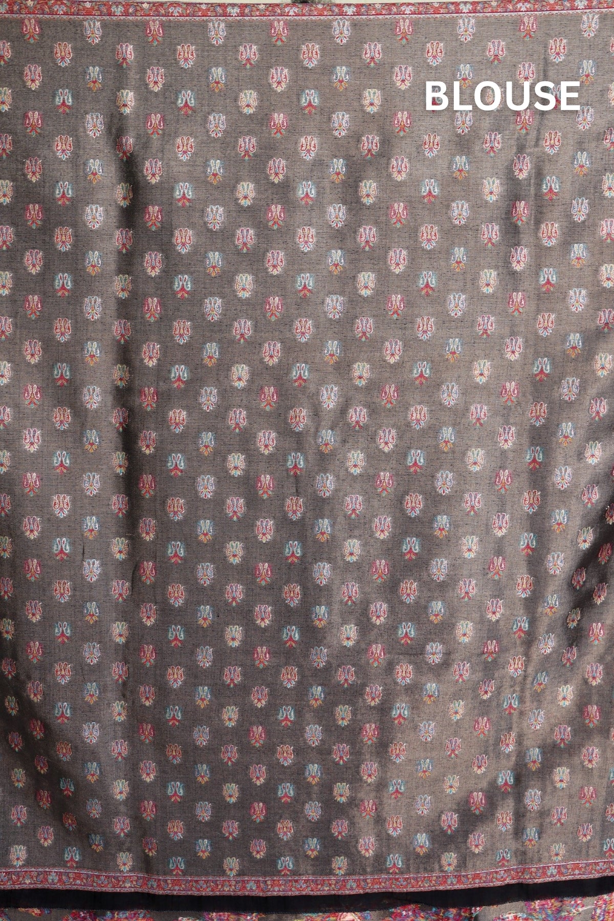 Black Kani Tissue Silk Saree