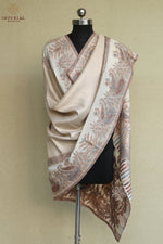 Off White Paisley Moonlight Shawl