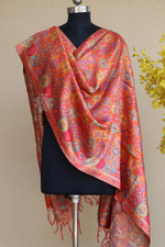 Orange Kani Silk Dupatta