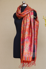 Orange Kani Silk Dupatta