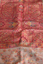 Beige Kani Organza Silk Suit