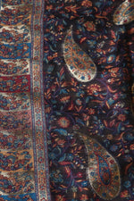 Black Paisley Kani Silk Dupatta