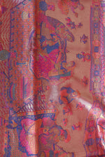 Moonlight darbar silk shawl
