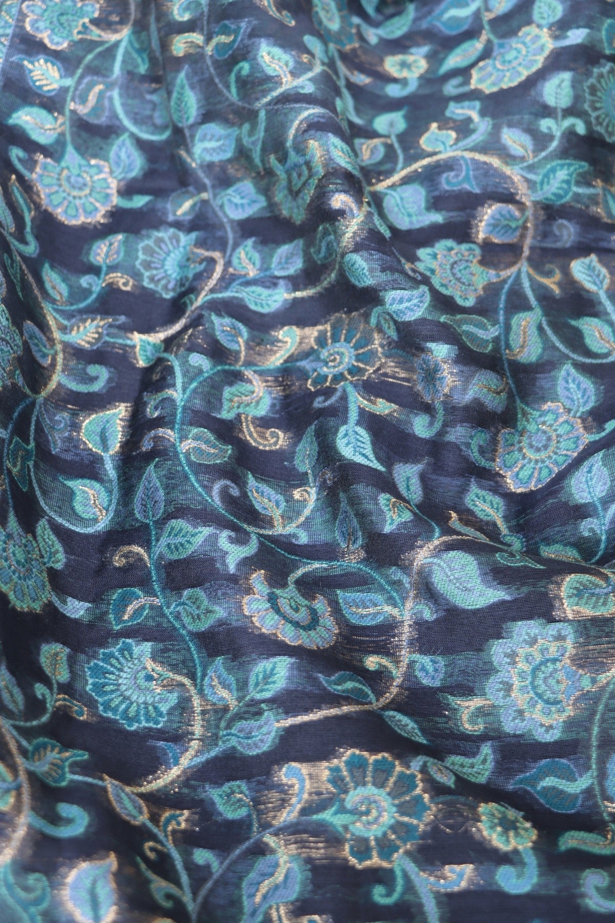 Blue Kani Silk