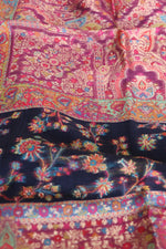 Navy Blue Kani Silk Suit with Allover Dupatta