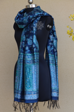 Blue Kani Silk Dupatta