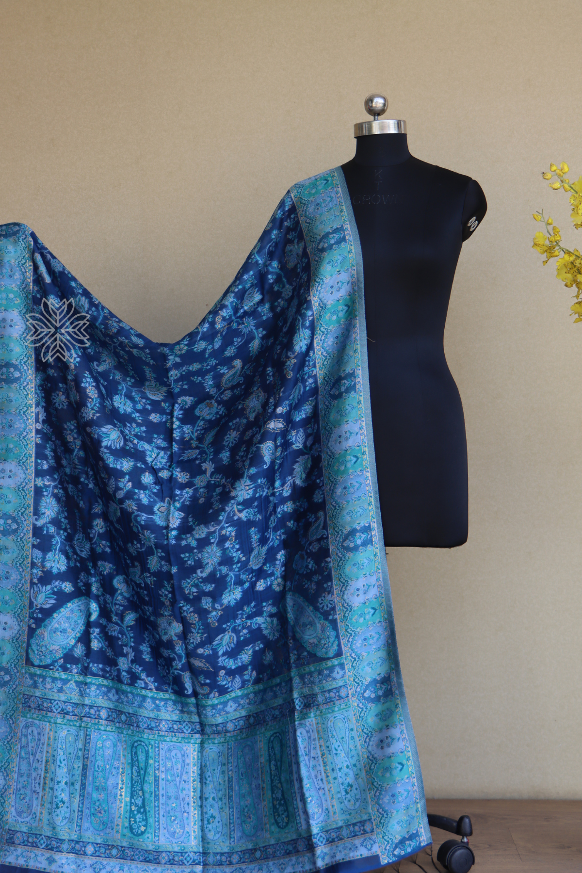 Blue Kani Silk Dupatta