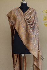 Beige Gold Kani Silk Dupatta