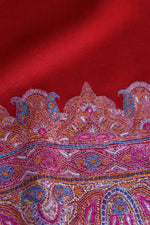 Red Sozni Jamawar Pashmina Shawl