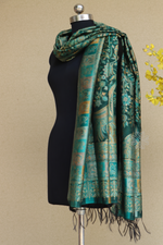 Green Kani Silk Figure Dupatta