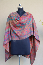 Multicoloured KaniFine Wool Shawl