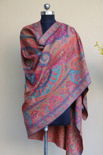 Multicoloured KaniFine Wool Shawl