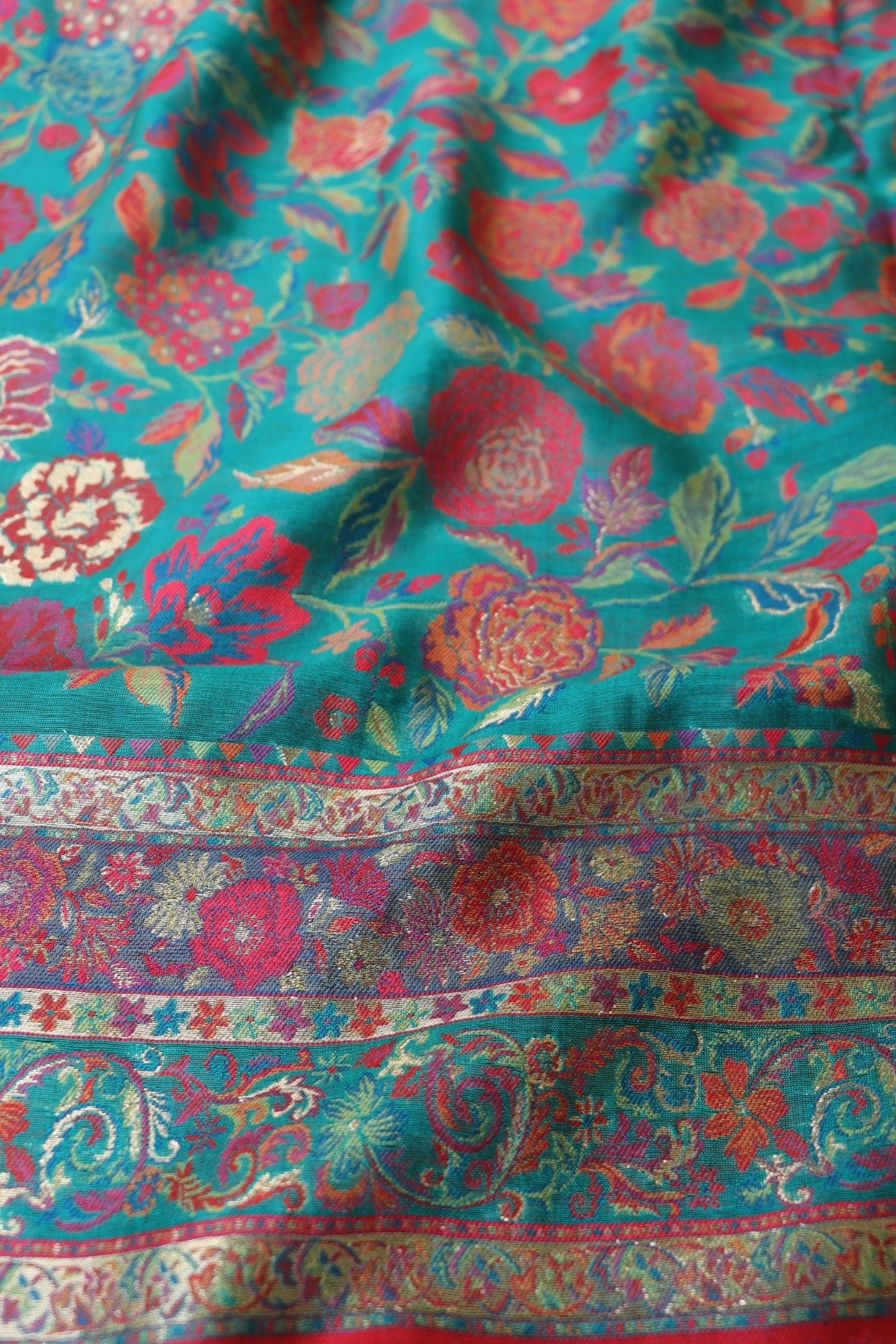 Kashmiri Pashmina Silk Saree