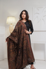 Black Kani Silk Jamawar Paisley Dupatta