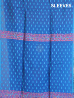 Ink Blue Kani Chanderki Silk SuitImperial Weaves