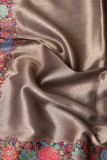 Antique Gold Zari Kani Moonlight Shawl