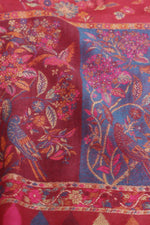 Maroon kashmiri shawl