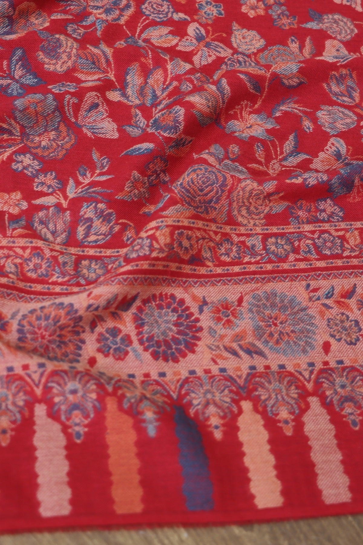 Red Kashmiri Shawl for winters