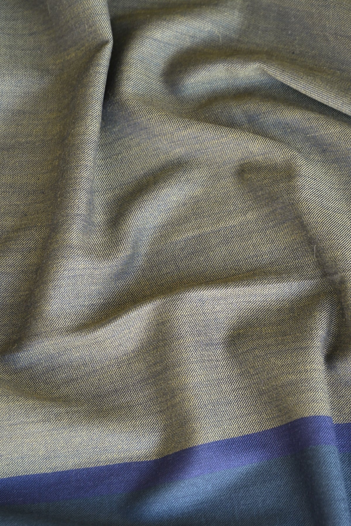 Olive Green Fine Wool Zari Embroidered Unstitched Suit