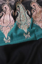 Black Woolen EmbroideredStole