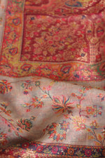 Beige Kani Organza Silk Suit