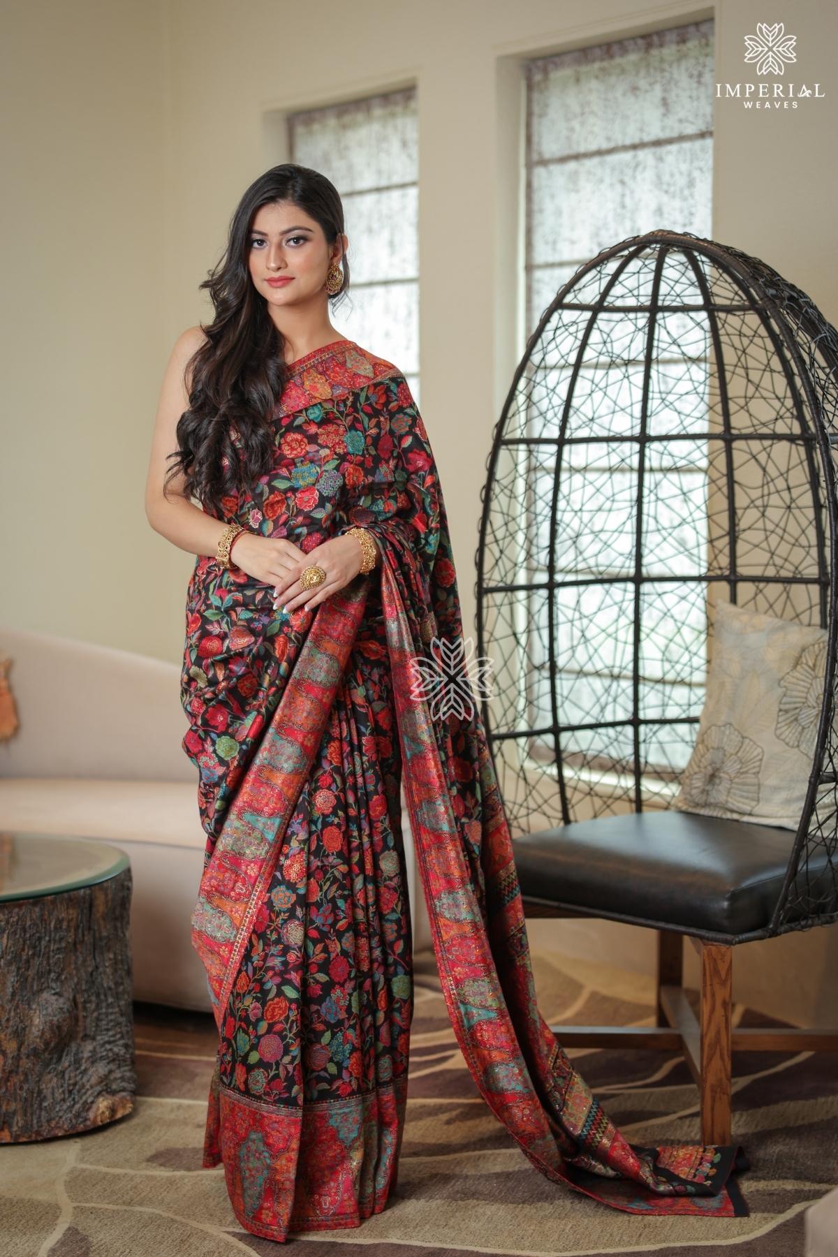 Black Silk Saree Near Me - Imperial Weaves