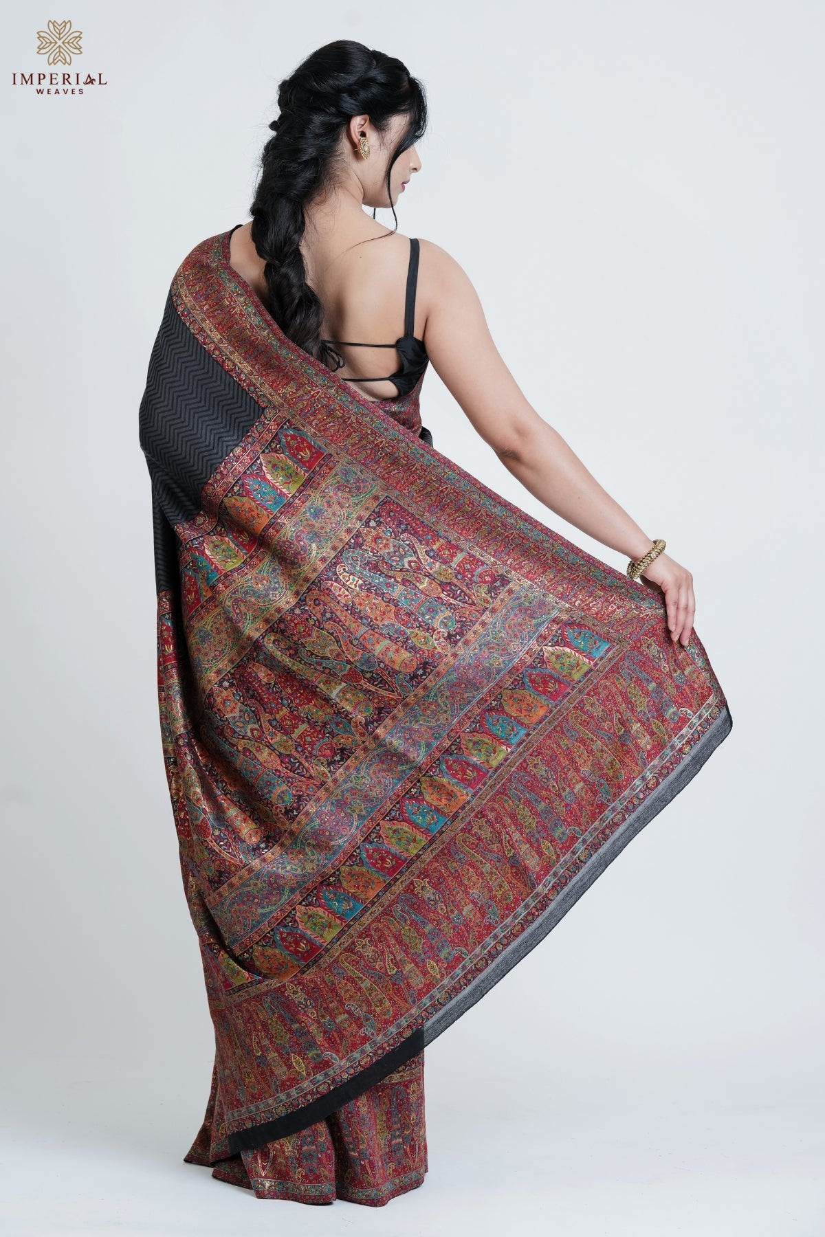 Black Kani Silk Saree